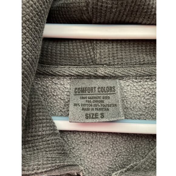 Comfort Colors “Dogs Rule” Small Full Zip Hoodie Gray / Gold - Picture 6 of 6